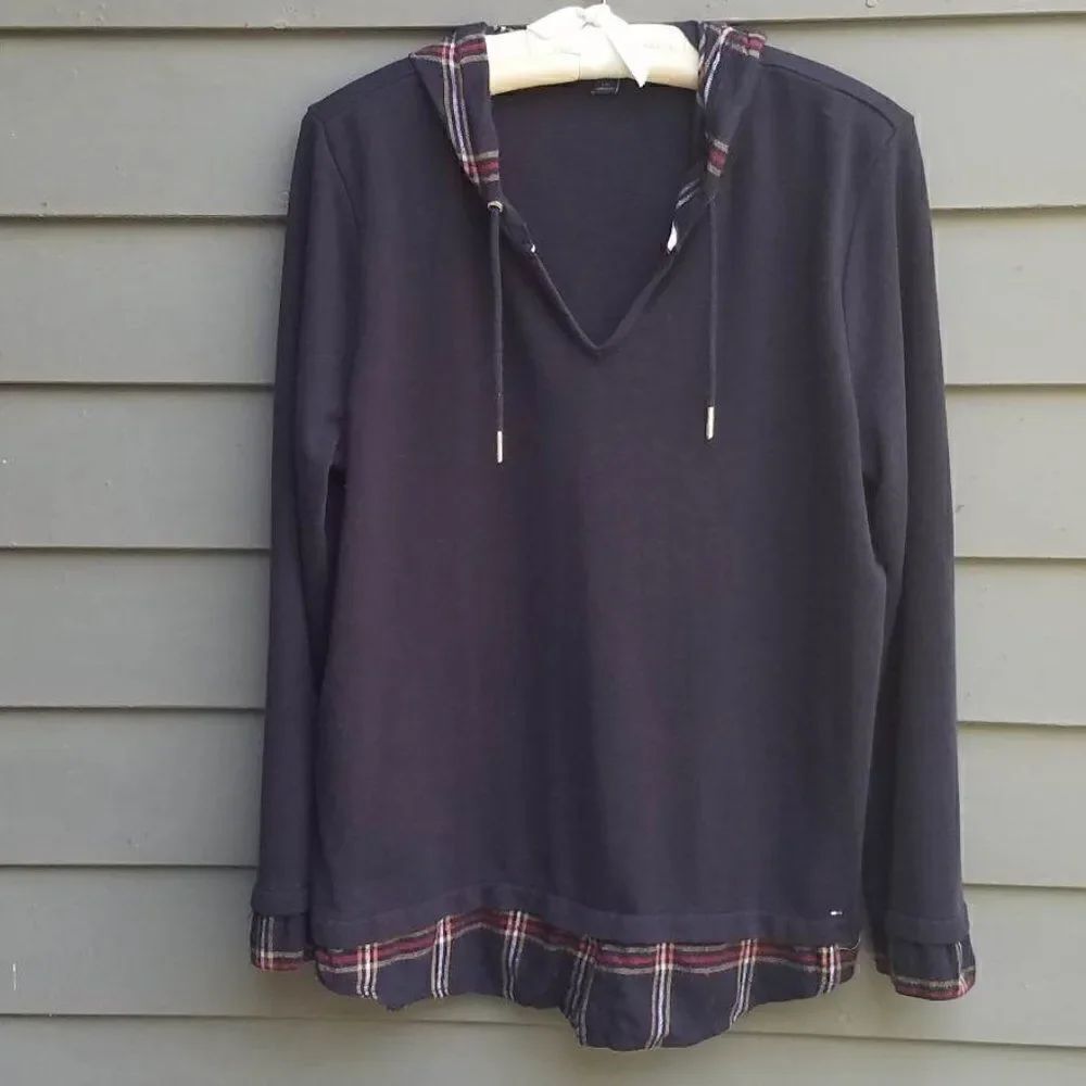 Tommy Hilfiger Navy Sweatshirt Hoodie Size Large